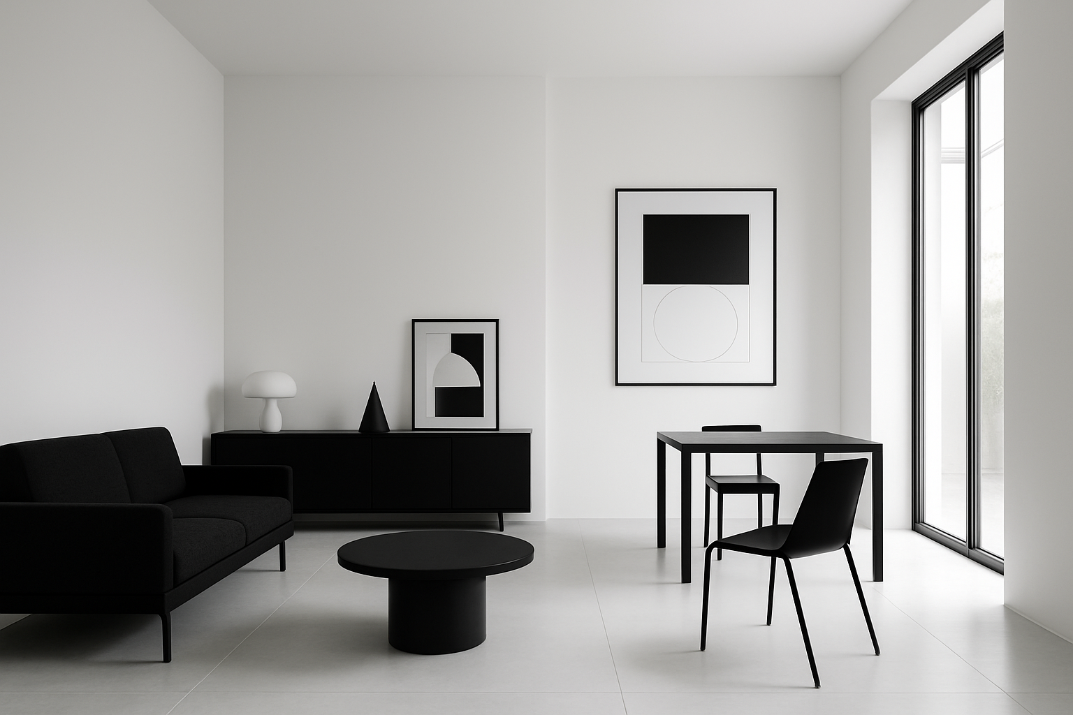 more black and white (not wood)